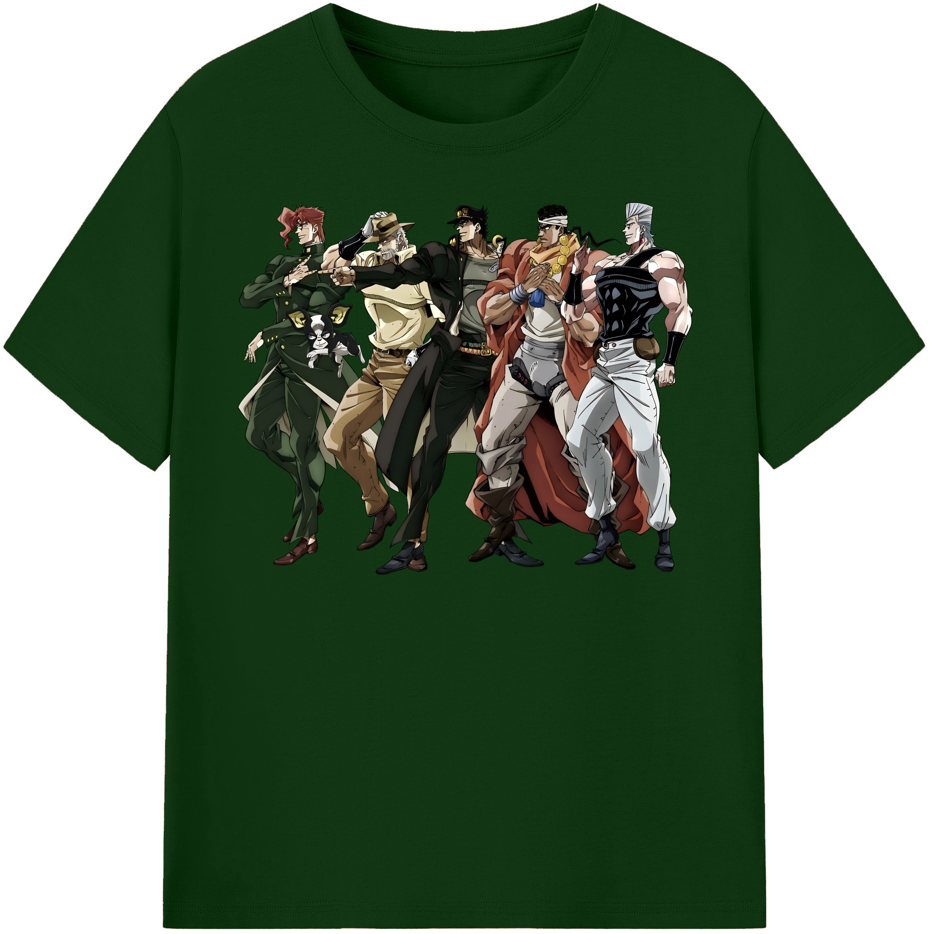 （画像用） ジョジョの奇妙な冒険 JoJo's Bizarre Adventure 綿100％半袖Tシャツ（フロントプリント）